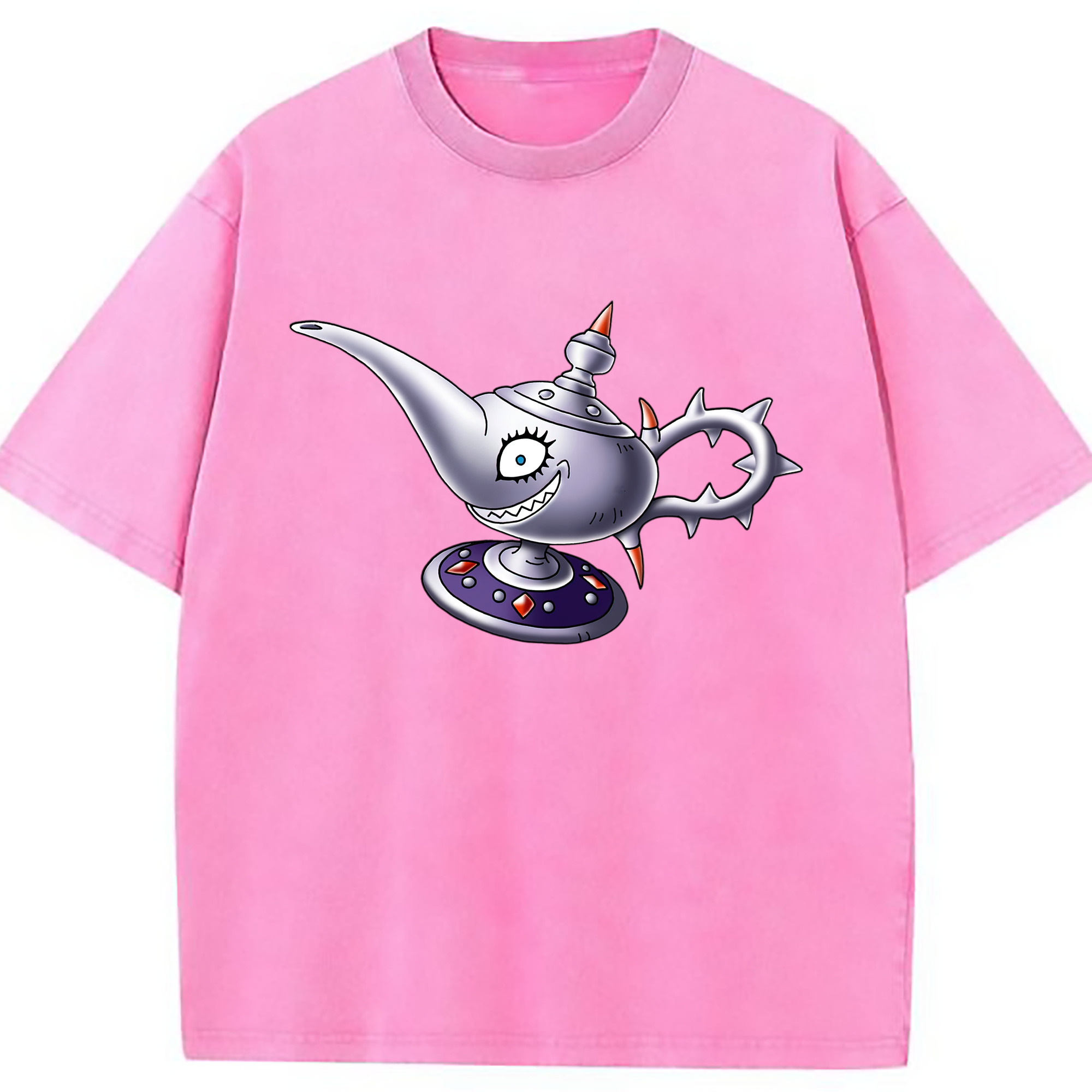 （画像用） ドラゴンクエスト Doragon Kuesuto Dragon Quest 綿100% ヴィンテージ風 半袖Tシャツ（フロントプリント）